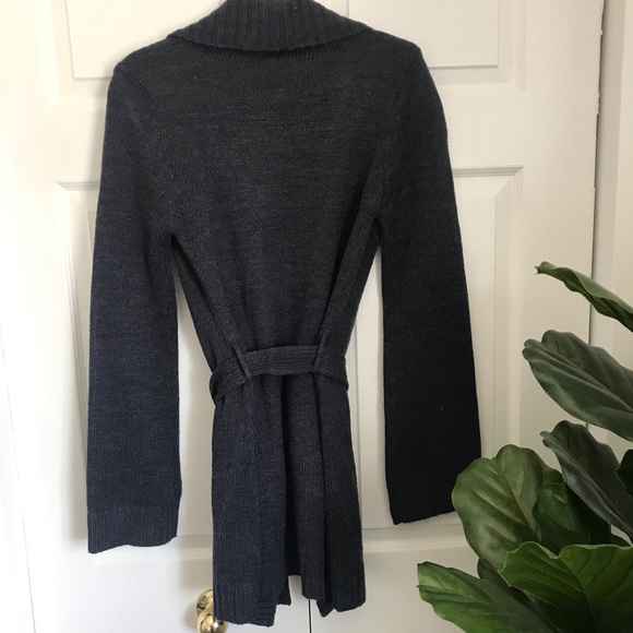 Blue ores Wrap Tie-Waist Sweater Size Small - Picture 3 of 4